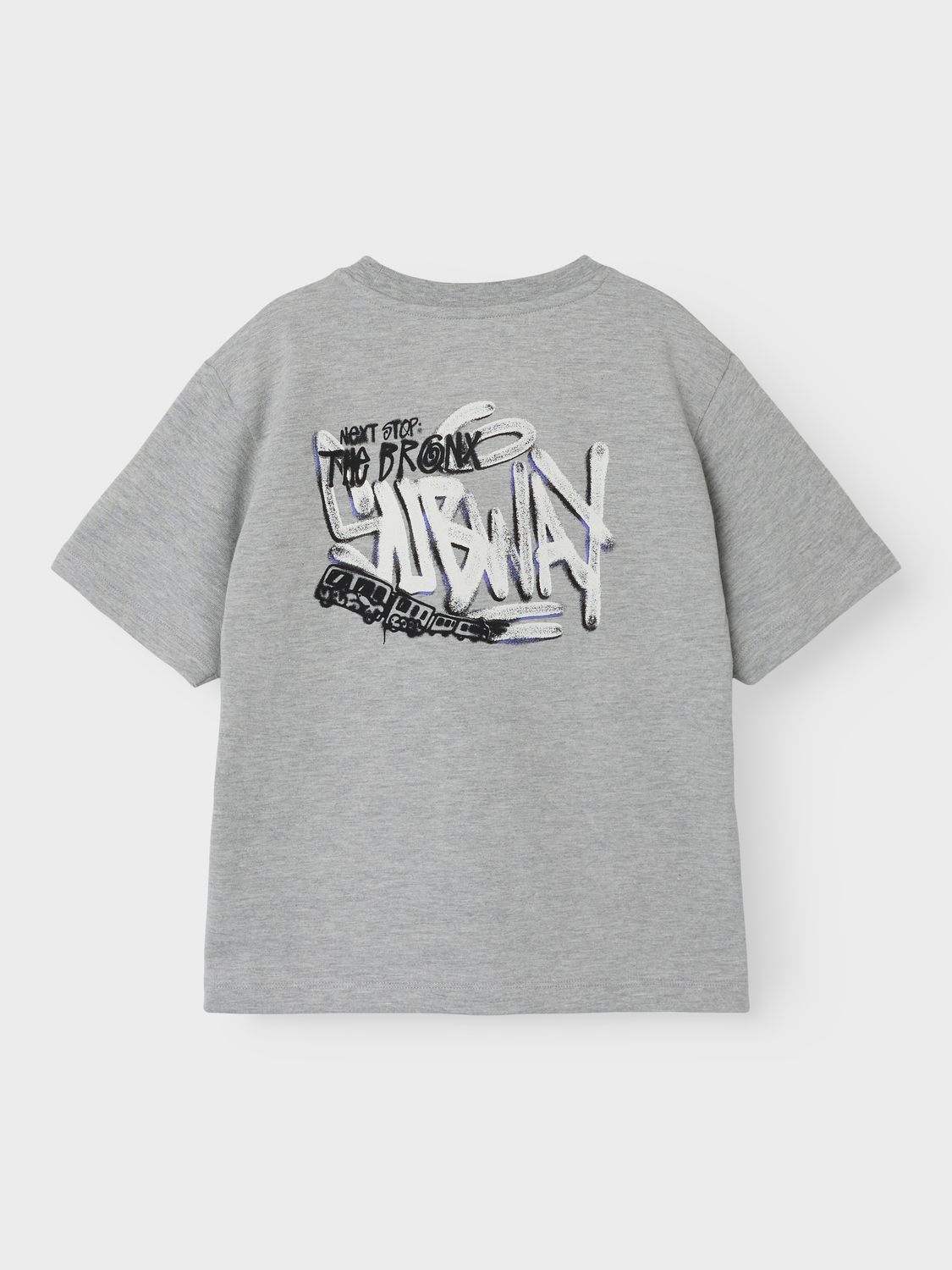 NKMFRAFFITI T-Shirts & Tops - Grey Melange